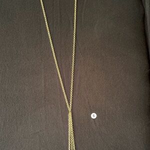 Chic Gold Tassel Necklace